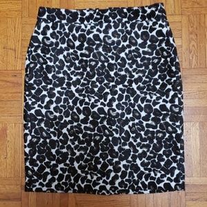 NWT J. Crew Leopard Print Pencil SKirt